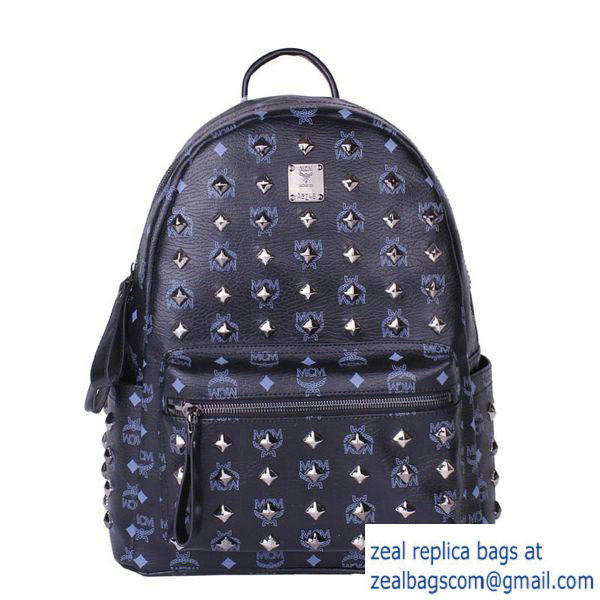 High Quality Replica MCM Stark Studded Medium Backpack MC2089 Black